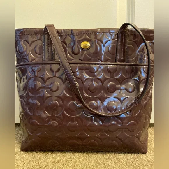 Coach Bags Coach Embossed Patent Leather Poshmark
